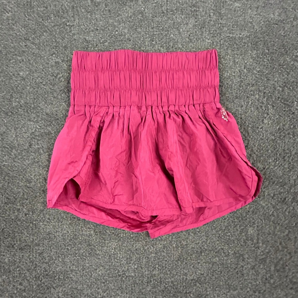 Free People Shorts Womens Size XS Pink The Way Home High Waist Athletic Running